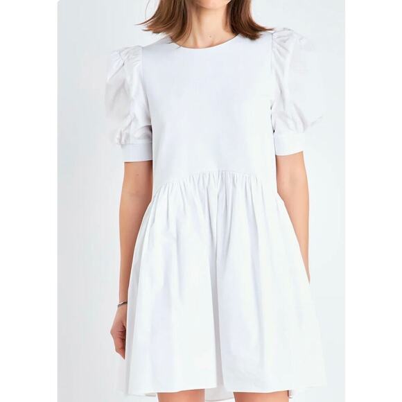 Anthropologie English Factory Women's High Low Knit Combo Dress, Small - Picture 2 of 13